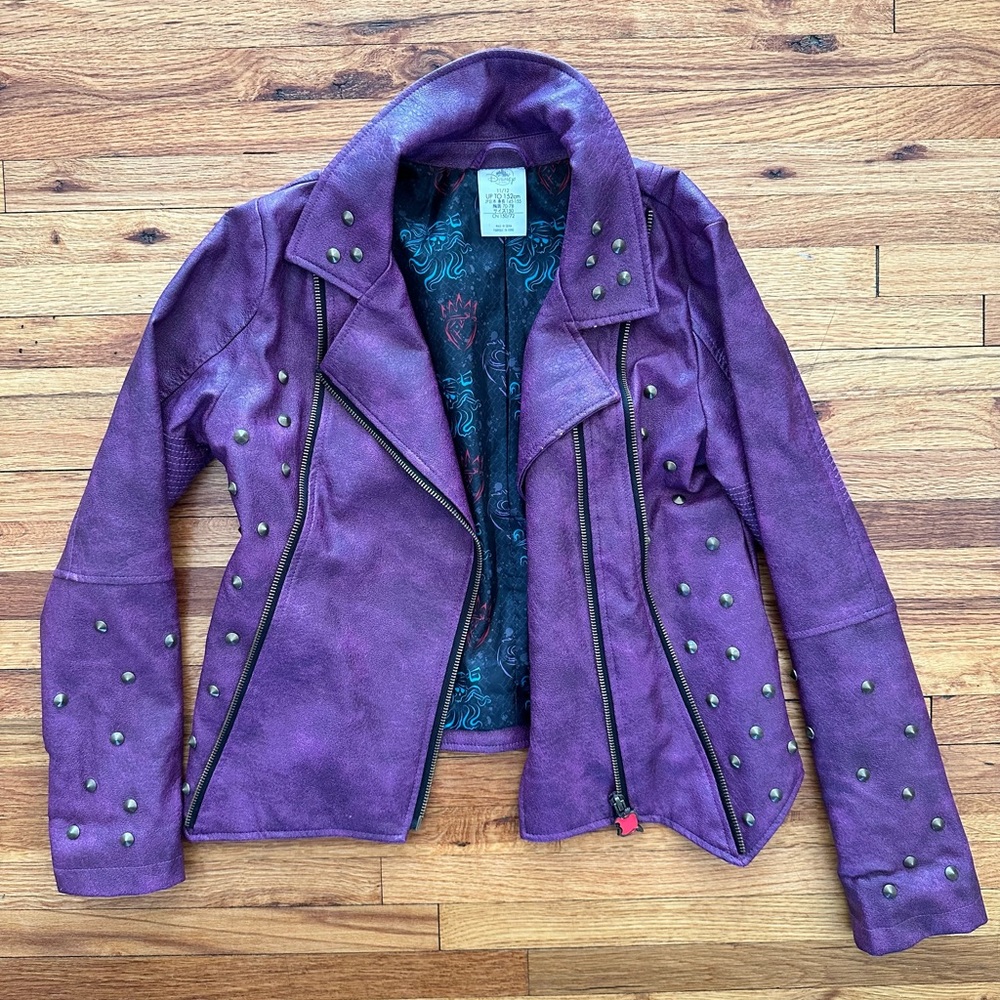 Disney Descendants Mal Purple Jacket size 11/12